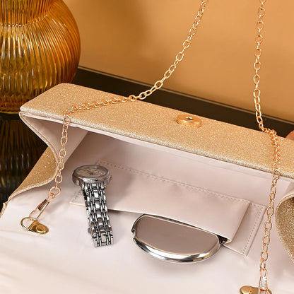Fashion Elegant Clutch Bag New 2023 Hot Selling Chain Dinner Bag Bride Bridesmaid Lady Handbag Factory Outlet