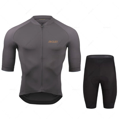 2027 Rvouei Pro Team Bicycle Clothing Men New Road Bike Wear Racing Clothes Breathable Cycling Jersey Set Ropa Ciclismo Maillot