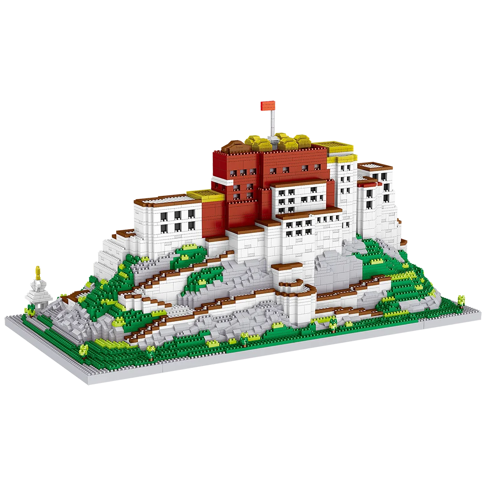 10000pcs Bricks Potala Palace 3D Plastic Model Architecture Micro Bricks for Adults Building Blocks Toy Kits Assemble Decoration