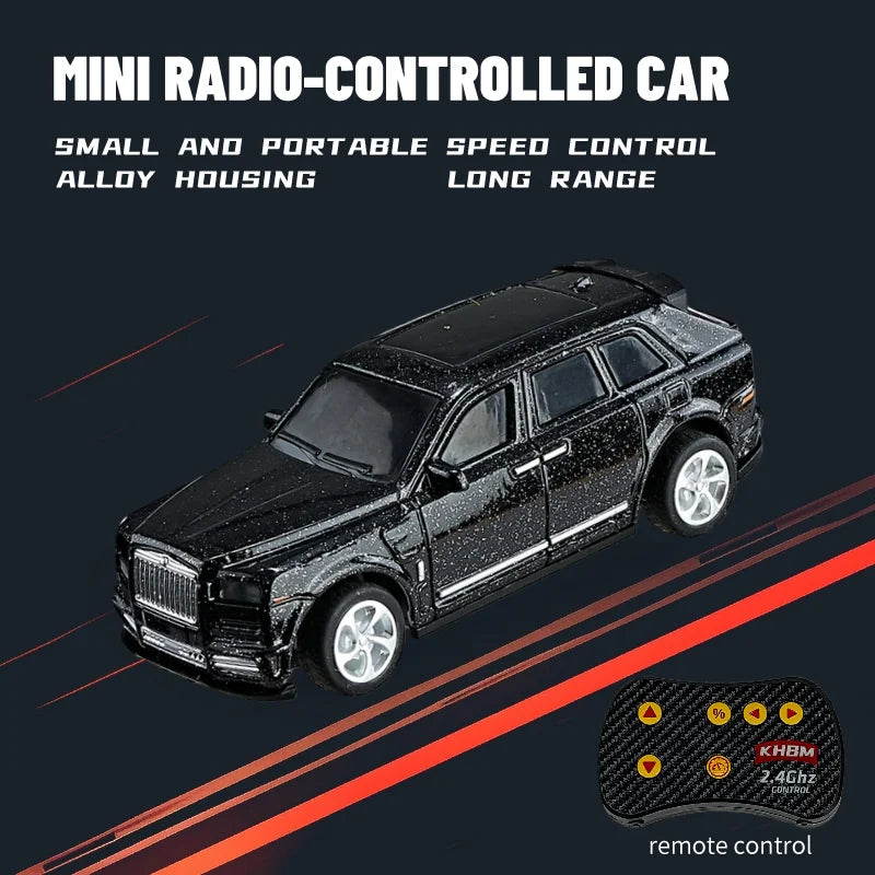 New RC Car MINI Alloy 1/64 Remote Control Car Convenient to Carry 60 Minutes of Work Time Children's Gifts Electronic Toys