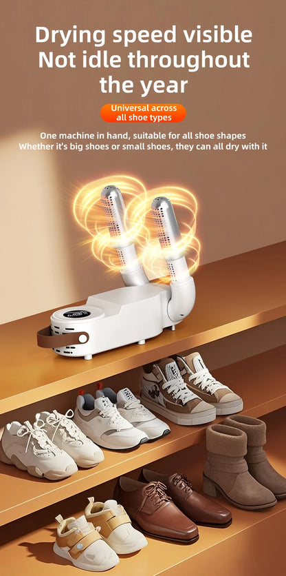 HOMEFISH Intelligent Shoe Dryer Quick Drying Deodorizing Sterilizing Adjustable Timer Household Shoe Warmer And Heater