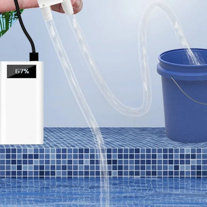 New Fish Tank Water Changer 5V 2A Electric Suction Plus Drainer USB Connector Small Vacuum Mini Powerful Electric Water Pump