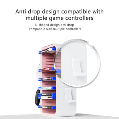 LinYuvo Game Storage Tower - Universal Video Game Organizer for PS4, PS5, Xbox, Switch and Blu-Ray - Holds 18 Disks