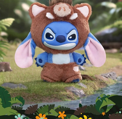 NEW Disney Stitch Wild Animal Series Blind Box Plush Dolls Pendant Cute Doll Ornament Mystery Box Surprise Toys Gifts