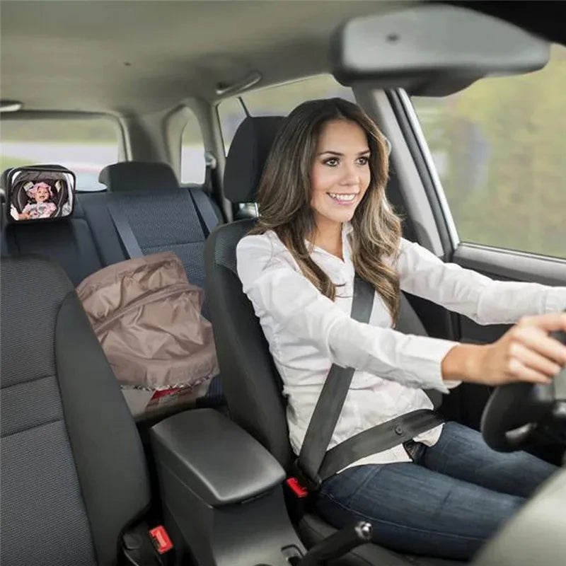 HOMEFISH Baby Car Mirrors Adjustable Car Rear Seat Mirrors Facing Headrest Mounted Children Baby Safety Monitoring Accessories