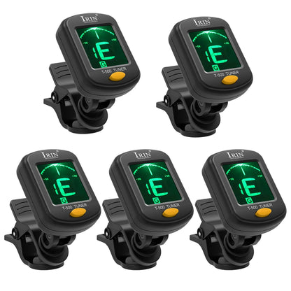 IRIN T-500 Guitar Tuner Rotatable Clip-on Tuner LCD Display for Chromatic Acoustic Guitar Bass Ukulele Guitar Parts & Accessory