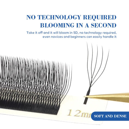 DeceMars U-Shaped 5D Eyelash Extensions (12lines/Tray)