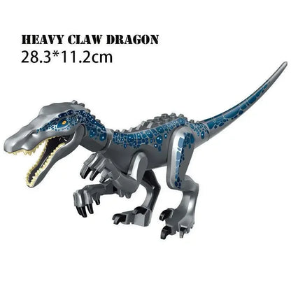 Jurassic World Brutal Raptor Building Blocks Dinosaur Model Tyrannosaurus Indominus T-Rex Assemble Educational Toy For Kids Gift