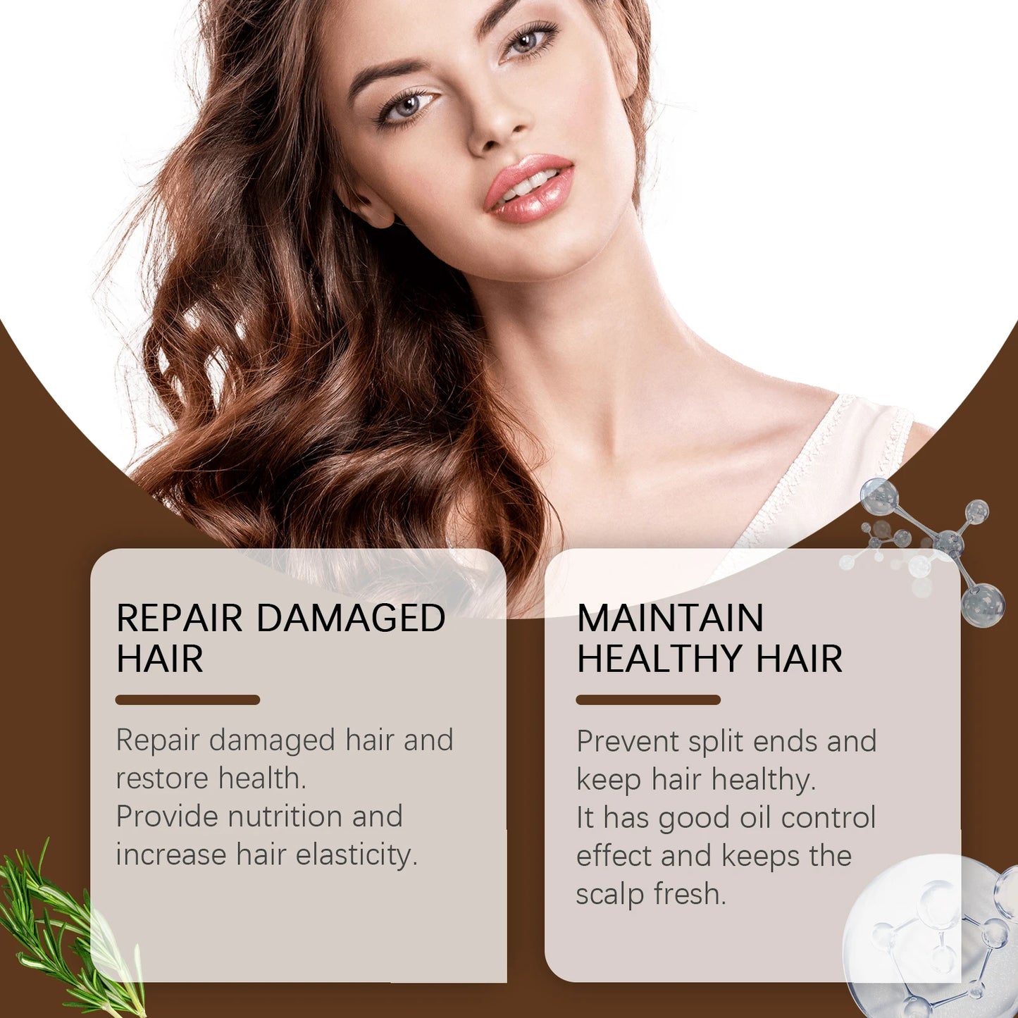 Batana Rosemary Hair Care Essential Oil Nourish Moisturize Improve Hair Quality Reduct Hair Loss Prevent Split Hair Care Product