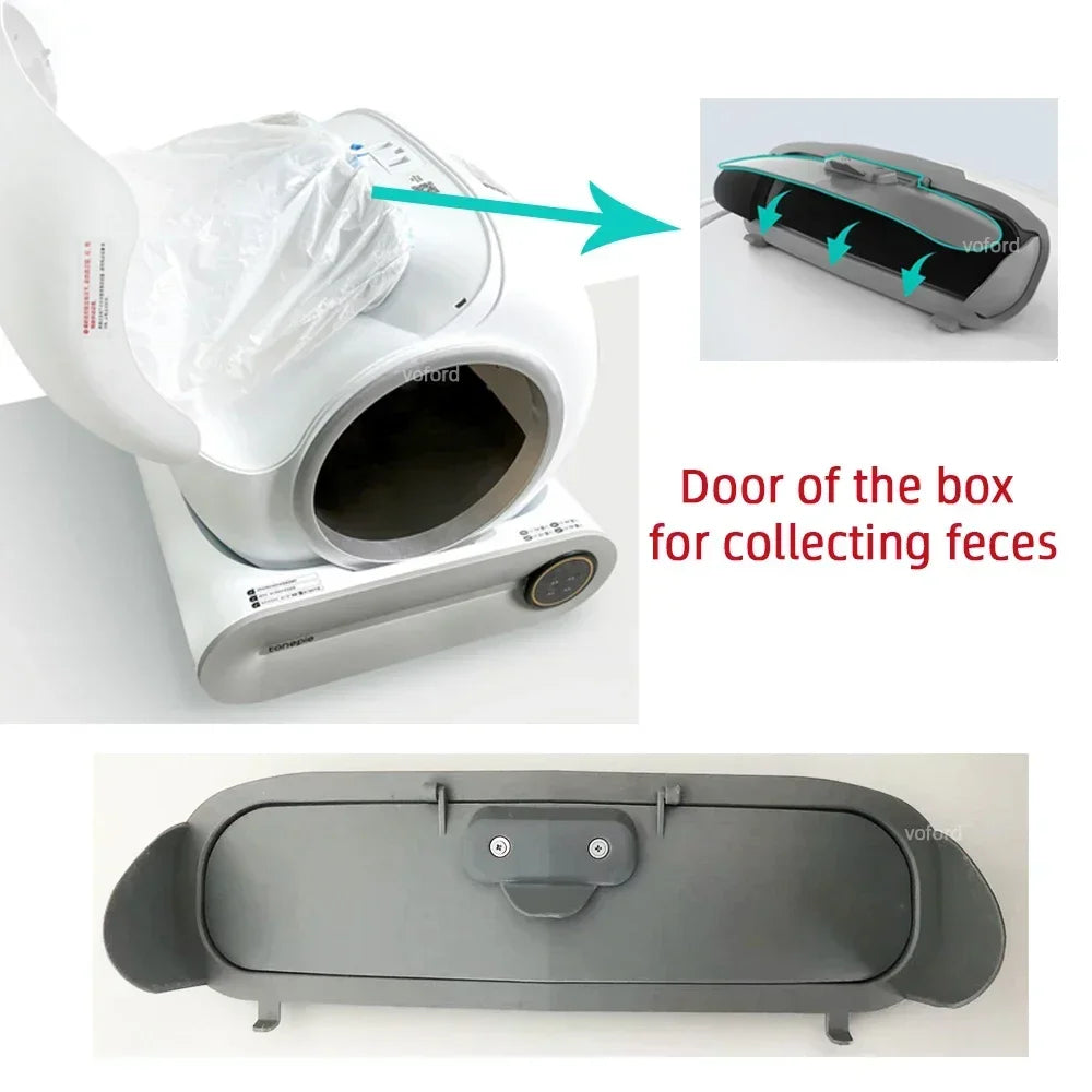 TONEPIE Automatische Kattenbak Accessoires, Ventilatiegat Bodemkapje, Rubberen Stop, Kattenbakdeur, Vervanging voor Kattenbak
