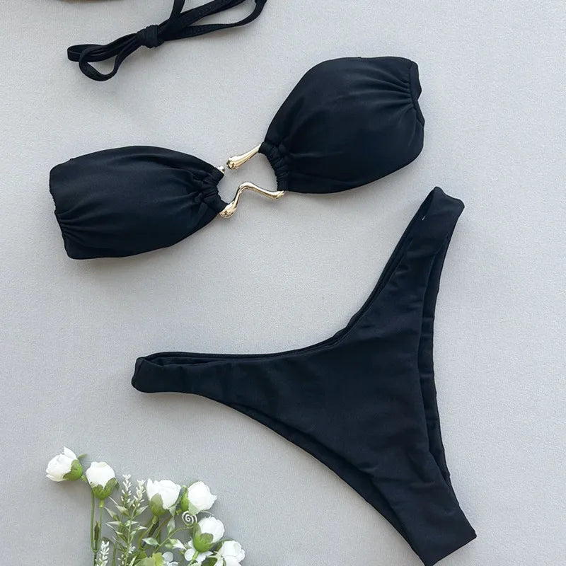 Summer Sexy Bikinis Swimsuits Women Swimwear Push Up Female Beach Swim Wear Bathing Suits Brazilian Bikini Set Pool Bather 2026