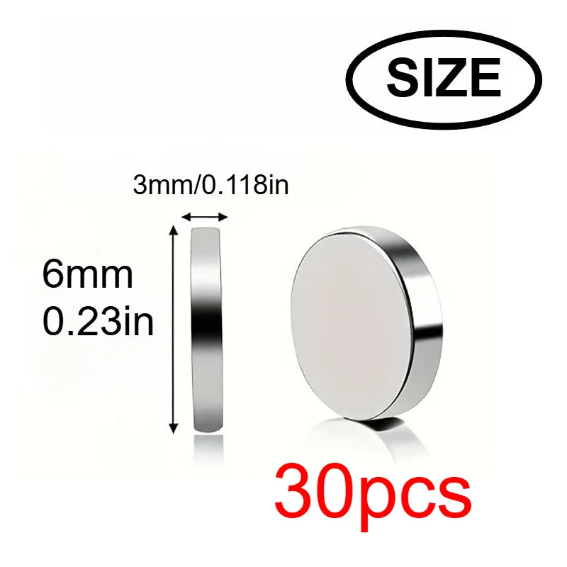 10x3/6x3mm mini whiteboard magnet, widely used in Halloween DIY, refrigerator stickers warehouse tool classification bag buttons