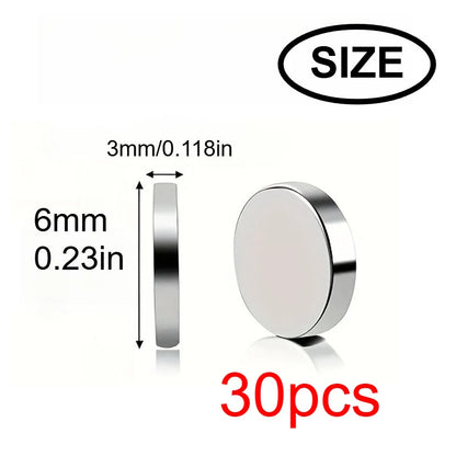 10x3/6x3mm mini whiteboard magnet, widely used in Halloween DIY, refrigerator stickers warehouse tool classification bag buttons