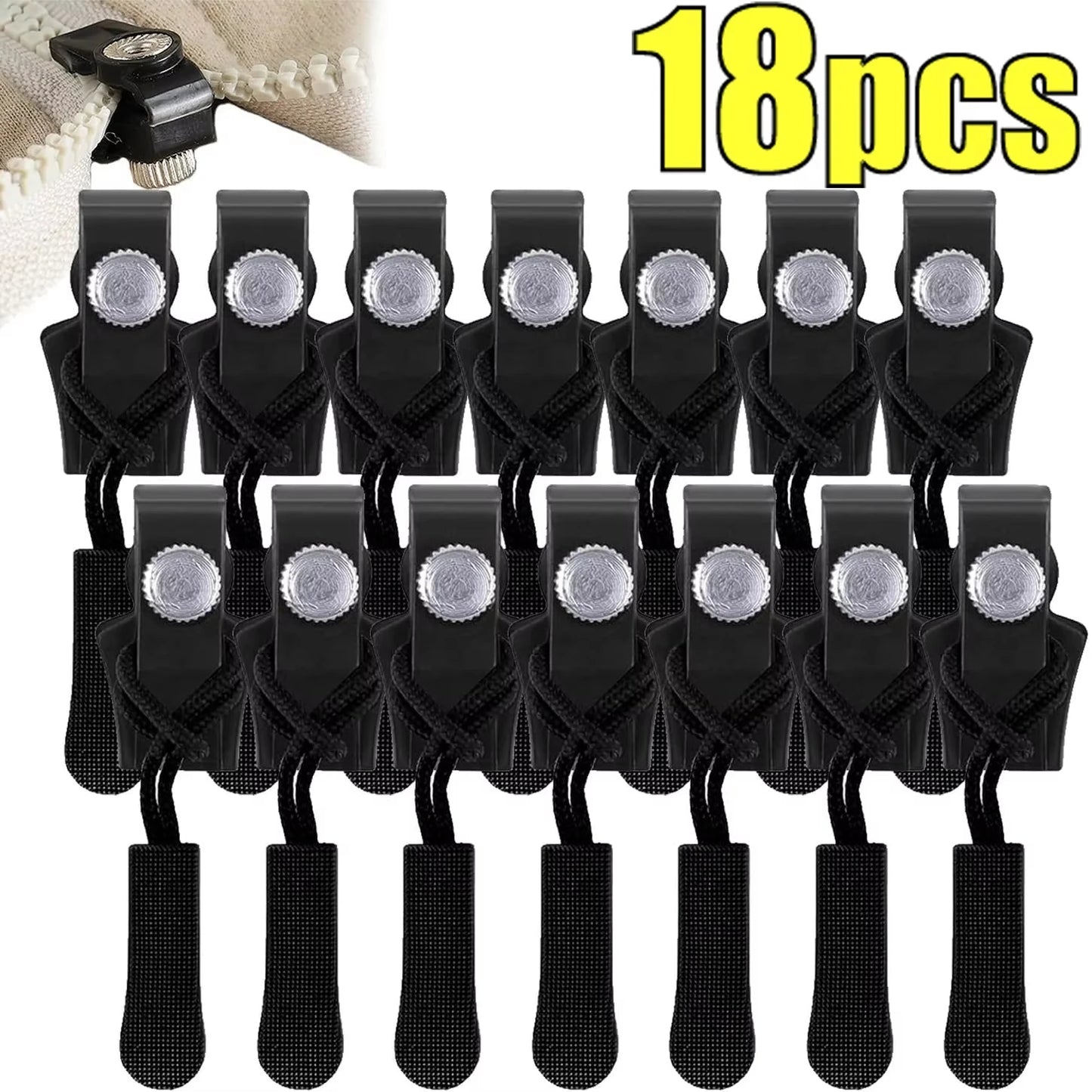 Quick Detachable Zipper Repair Kit,  suitable for various sizes of zippers on clothing, luggage, backpacks, and other equipment
