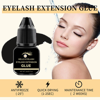 DIY 5ml Fast Drying Strong False Eye Lash Extension Glue Adhesive Retention 7-14 days Low Smell Mink Eyelash Glue at home
