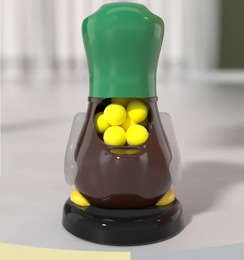 Hungry Shooting Duck Toys 98K Pistol Air-powered Gun Soft Bullet Ball Scoring Battle Games With Light Can Walk Gun Kids Gifts