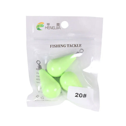 Newup Luminous Fishing Sinkers Weight Sinker Ball Worm Flipping Weights for Bass Texas Rigs Tackle