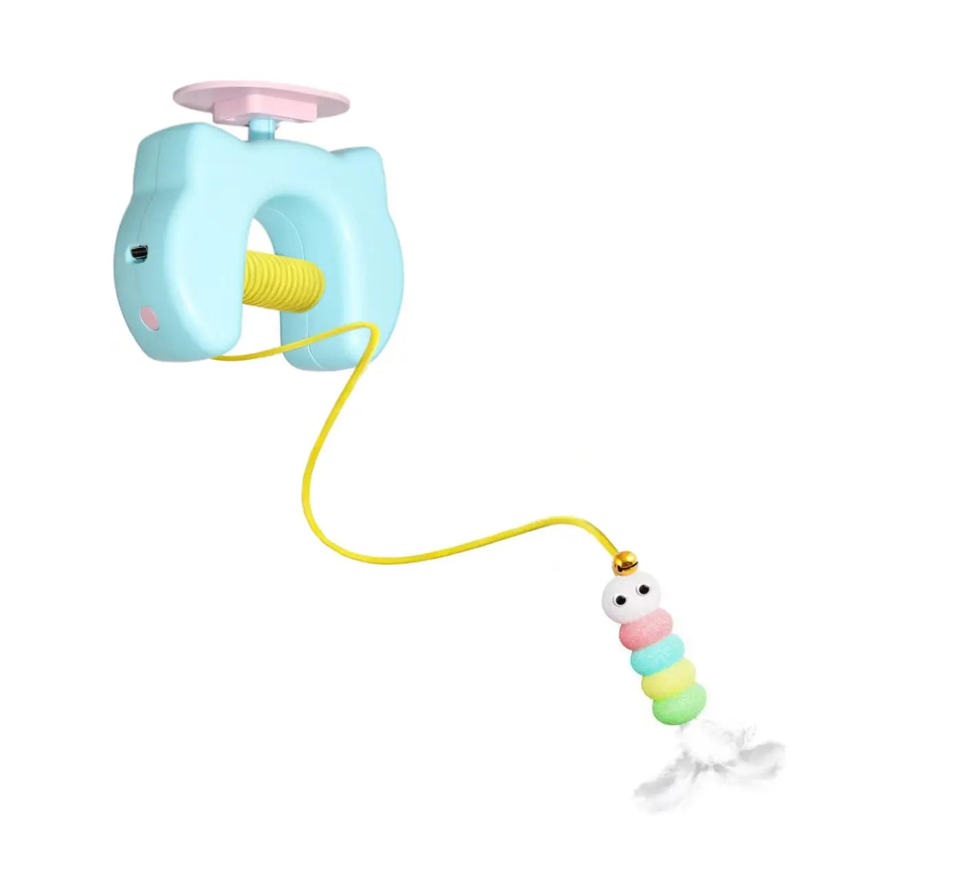 New Type Of Electric Cat Toy with 2 Ropes Smart Hanging Door Auto Swing Feather Toy A Self-entertainment And Cat-teasing Wonder