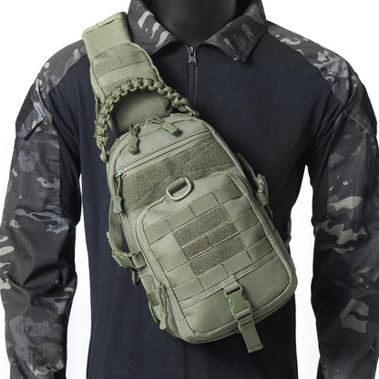 Multi functional outdoor chest bag, sports cycling, hiking, portable and wear-resistant crossbody bag