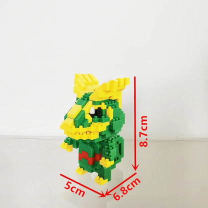 75 Style Building Blocks Assembly Anime Picachu Charizard Doll Blastoise Bulbasaur Gengar Bricks Figures Toy for Kid Gift