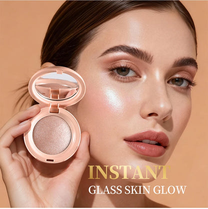 Face Highlighter Powder Instant Silky Skin Glow Long Lasting Waterproof Baked Shimmer Illuminator Makeup Contouring Glitter