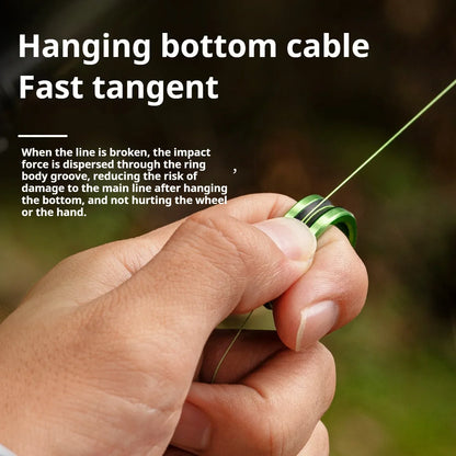 1pc/2pcs Alloy cable ring Fast line cutting Anti-slip Protect hands/fishing reel Tighten the leader knot fishing tools
