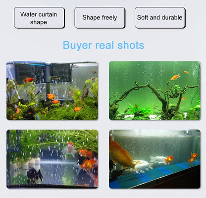 Aquarium Air Pump Oxygen Air Bubble Tube Aerator for Fish Tank Waterscape Bendable Air Stone Pipe Strip Diffuser Accessories