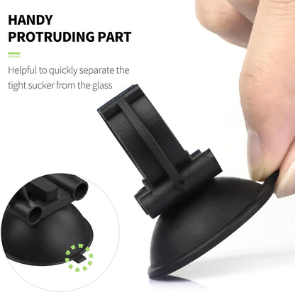 4Pcs Aquarium Heater Suction Cup with 0.98 Inch Clip Black Standard Heater Rod Holder Clip For Fish Tank