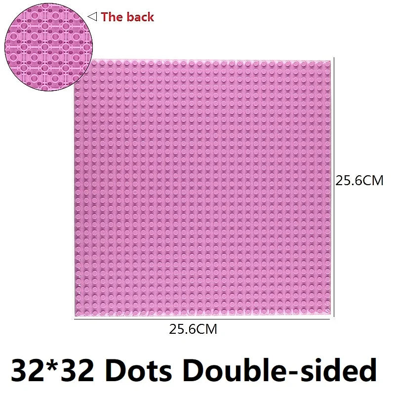 Single Double Sided Classic Base Plates Blocks Plates  32x32 16x16 16x32 Dots DIY Simulated scene Building block base Toy