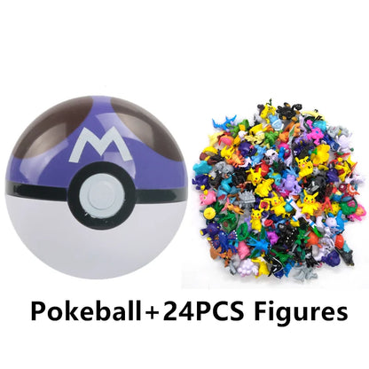 аниме фигурки Toys 7Cm Elf Ball 2-3cm Anime Action PokeBall Figures Monster Toy Model Dolls Children Christmas Gift