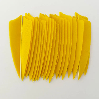 50Pcs 3 Inch Turkey Arrow Feathers Right  Wings Shield Cut Archery Feather Fletching for Bow and Arrow Accessories