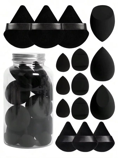 12pcs/15pcs Makeup Sponge Beauty Egg Cosmetic Blender Super Soft Foundation Sponges Powder Puffs Women Make Up Tools Accessories