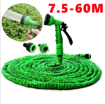 25FT-200FT Expandable Magic Hose Lightweight Design Durable Materials 7 Water Spraying Functions Gun Home Garden Watering Tools