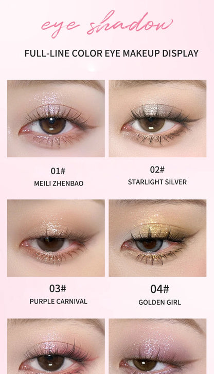 Water-Gloss Jelly Eyeshadow Stick Is a One-Swipe Makeup Highlight Eyeshadow Stick with Pearl Shimmer in Multiple Colors. Luminous Highlight Eyeshadow Stick Is a Two-Use Stick for Eyebrows. Waterproof Effect That Lasts Long an