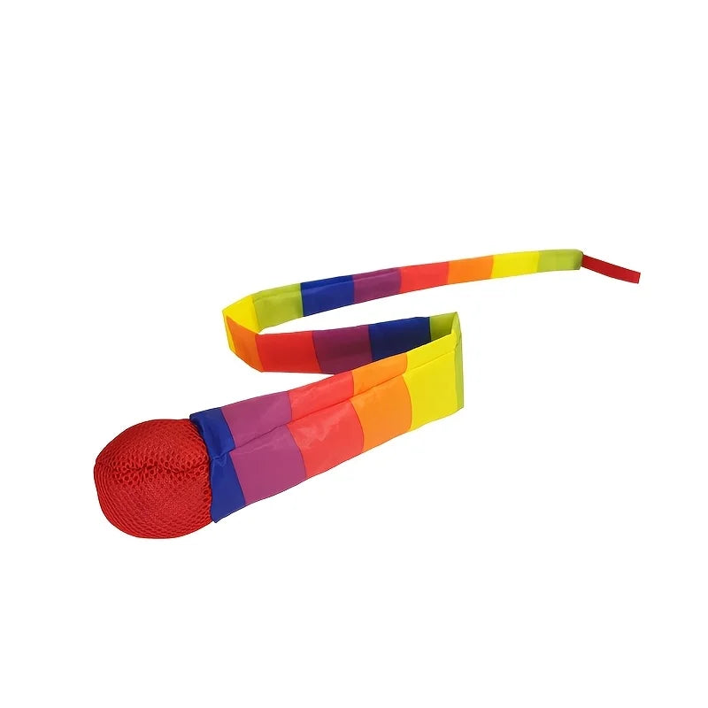Rainbow Comet Ball Soft Tail 65cm Indoor Outdoor Play Ball Throwing Receiving Ball Park Sports Relax Coordination Training Ball