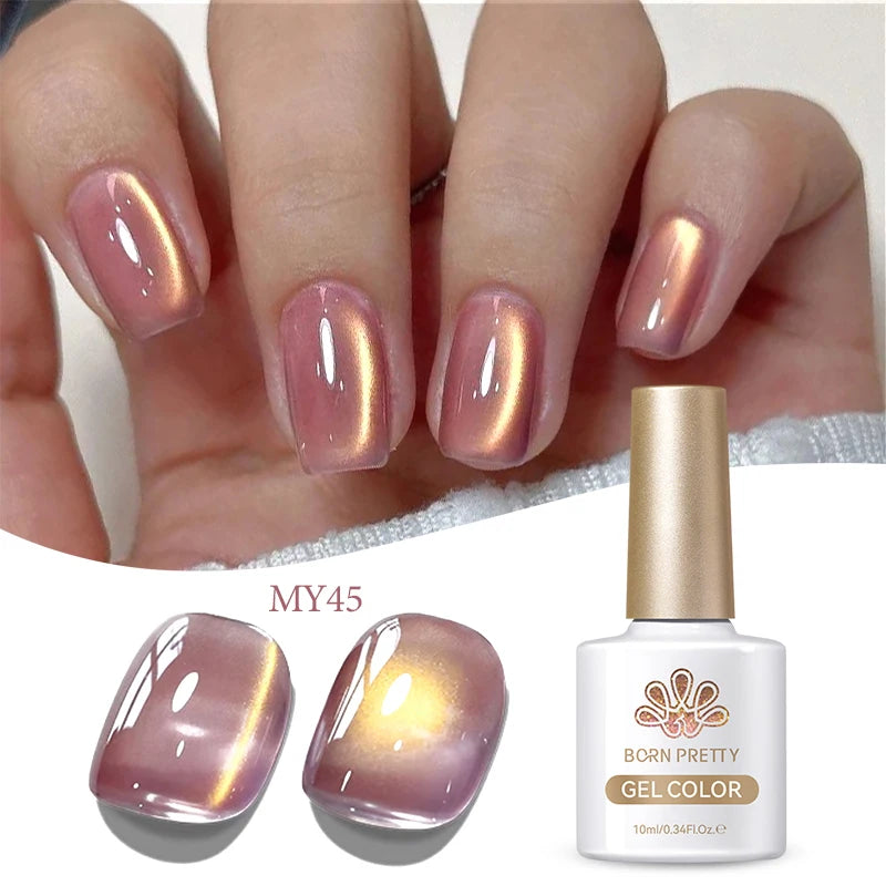 BORN PRETTY 10ml Brown Purple Black Red Cat Magnetic Gel Polish Manicure Soak Off UV Gel Nail Art Varnish Autunm Winter Nails