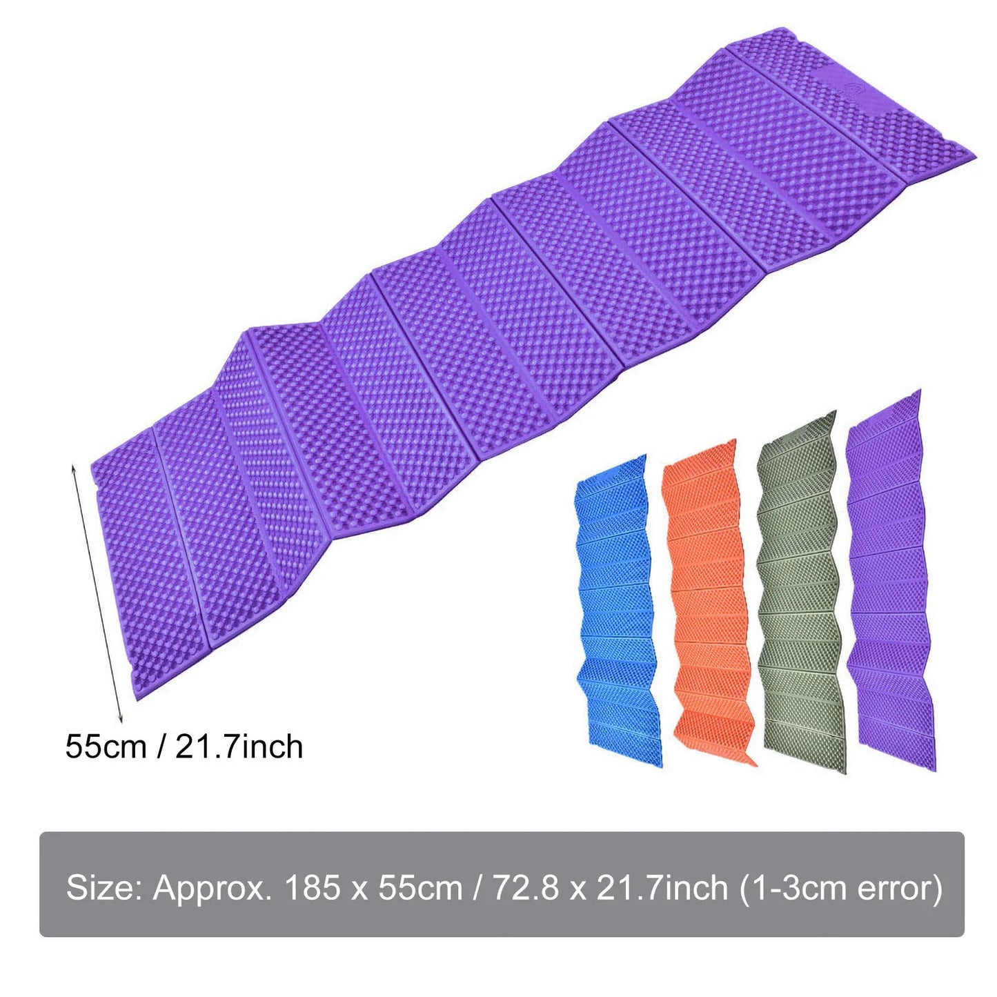 Outdoor Foam Camping Mat Folding Beach Tent Sleeping Pad Waterproof Mattress
