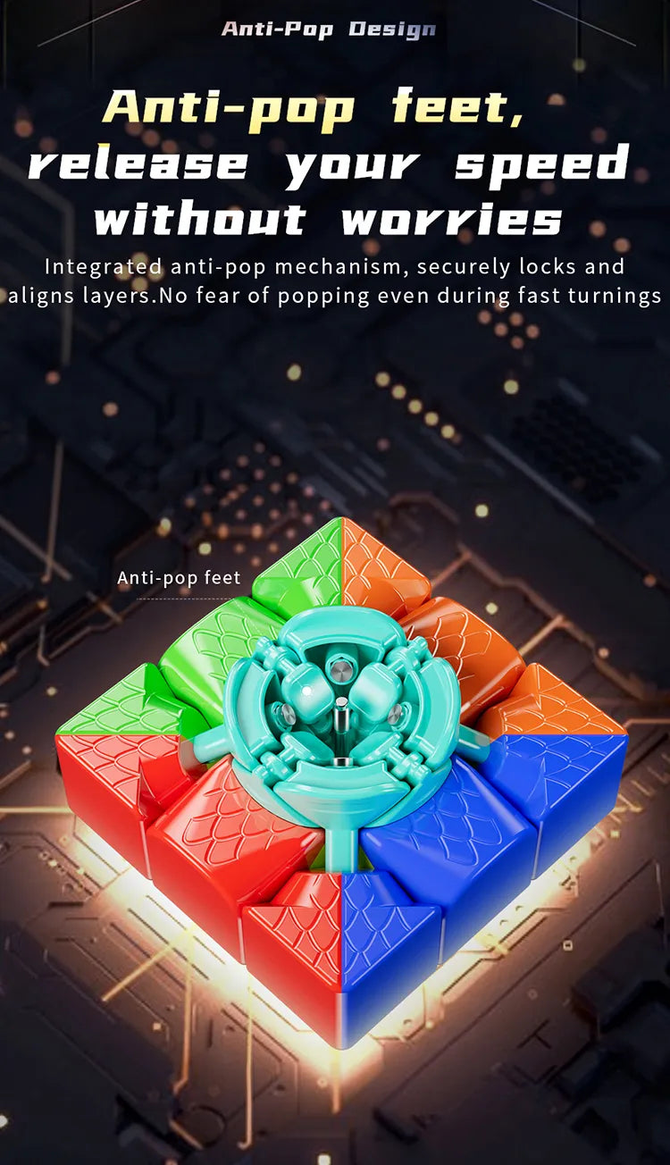 [CubeFun] MoYu RS3M V5 3x3x3 Magnetic Magic Cube Ball Core Professional Cubo Magic Speed 3x3 Cube RS3M Moyu Cubing Puzzle Toys