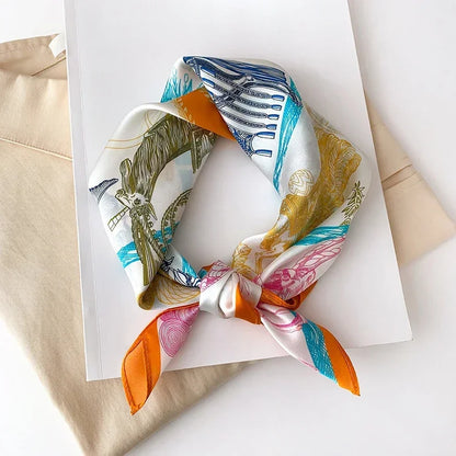 Scarf 100% Silk Bandana Women Square Scarves Wrap Kerchief Spring Fashion Luxury High Quality Headband Hijab Shawls 2026