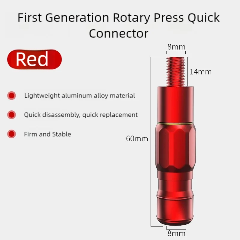 LINNHUE  Quick connector 8mm universal connector head and rod portable converter fishing gear accessories
