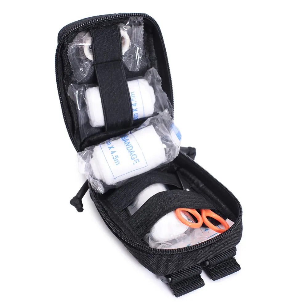 Tactical Mini Belt Pouches, Multi-Purpose Small Battery Case Compact Utility EDC Card Slot Holder Waist Bags Military Molle Pack