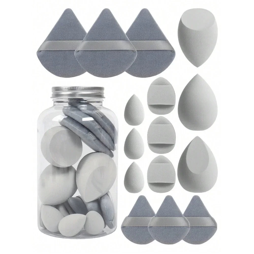 12pcs/15pcs Makeup Sponge Beauty Egg Cosmetic Blender Super Soft Foundation Sponges Powder Puffs Women Make Up Tools Accessories