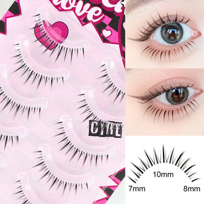 Dream Deer False Eyelashes A Type Eyelashes Upgraded Lash V-shaped 0.14mm Transparent Stem Soft Natural Eye Lashes Mink