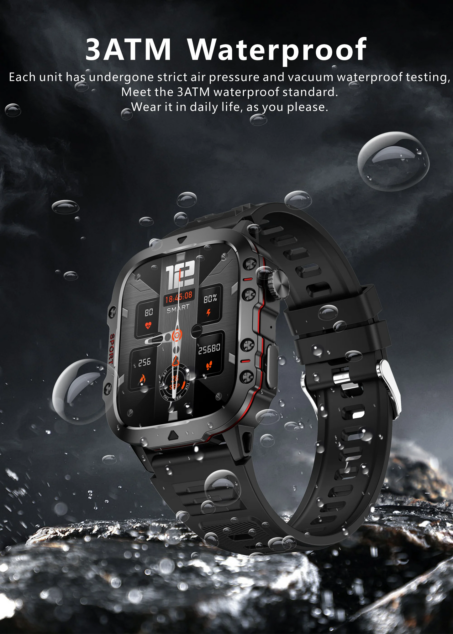 Original Military Men Smart Watches Wireless Call Fitness Clock IP68 Swim Waterproof Sport Smartwatch for Women IOS Android 2025