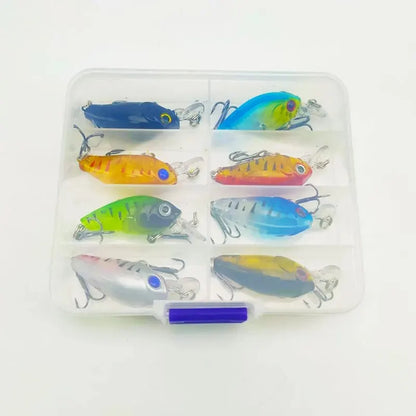 Crankbait Fishing Bait 8pcs 4g 4.5cm Artificial Hard Baits Crank Lure Set Sinking Minnow Jerkbait Wobbler Fishing Tackle Pesca