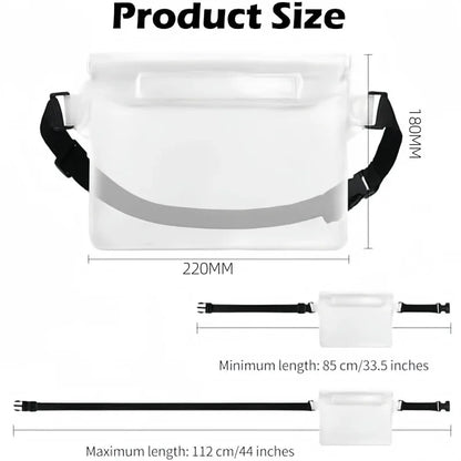 3-Layer High Waterproof Sealing Phone Dry Bag - Large Size Transparent Underwater Pouch for iPhone Mobile Phone