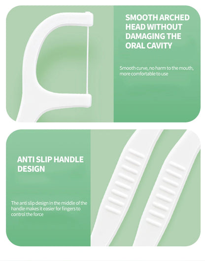 1000/600/300/150PCS - Ultra fine dental floss stick - Clean the gaps between teeth with one piece - Oral care tool