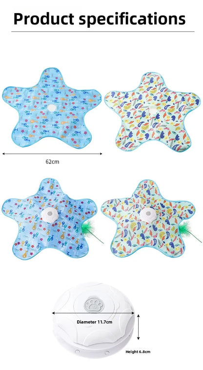 Electric cat turntable pet toy self-stimulating and relieving boredom automatic intelligent cat funny stick sports consumption