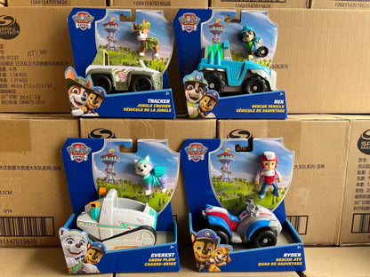 100% Genuine Paw Patrol Kids Toy vehicles with Action Figure Dogs Anime Doll Kids Model Children Birthday Christmas Gift