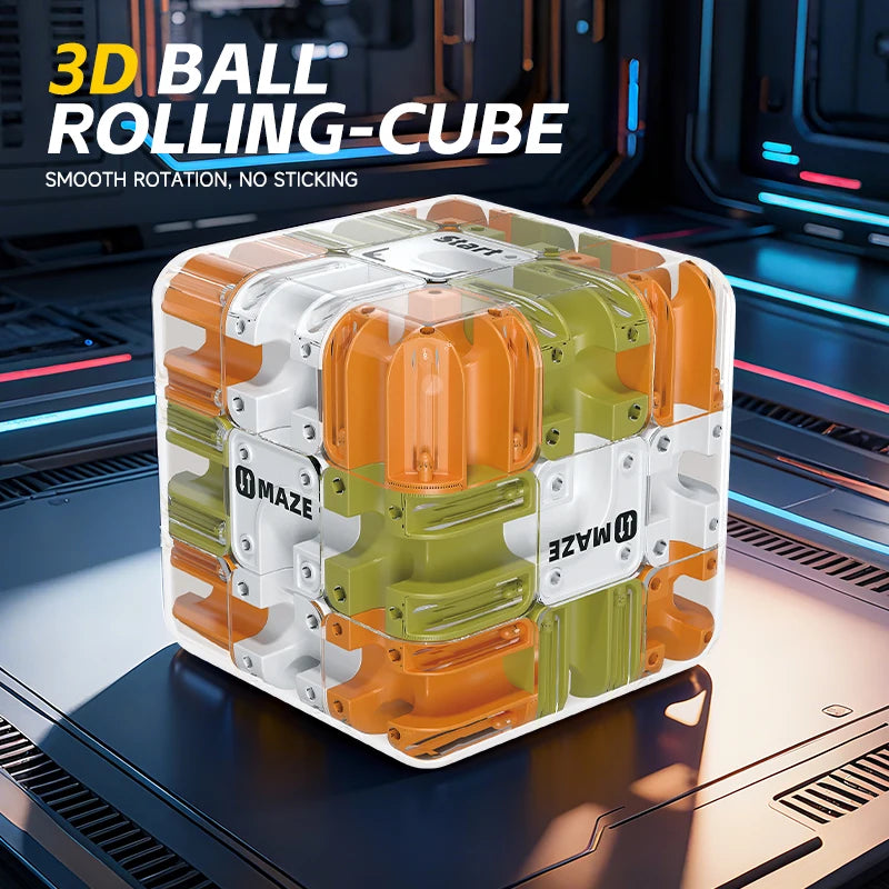 3D Maze Magic Cube Fidgeting Toys Kids Labyrinth Creative Puzzle Intelligence Cube Logical Thinking Anti Stress Educational Toys
